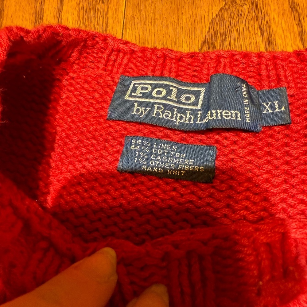 Polo by Ralph Lauren RL 01’ Teddy Bear Sweater Size XL - Picture 4 of 7